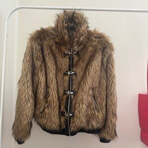 Faux Fur Brown Jacket